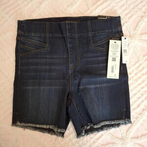 Liverpool Los Angeles Women's 2/26 Stretch Jean Shorts Dark Wash NWT